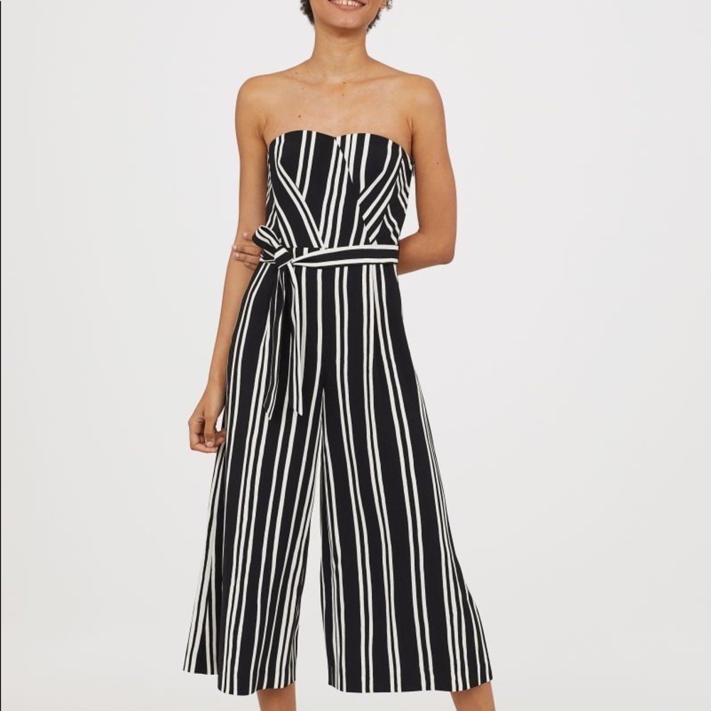 H&M Stripped Jumpsuit